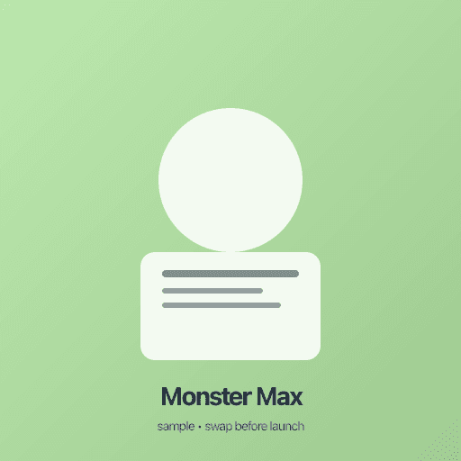 Sample illustration in the Monster Max style