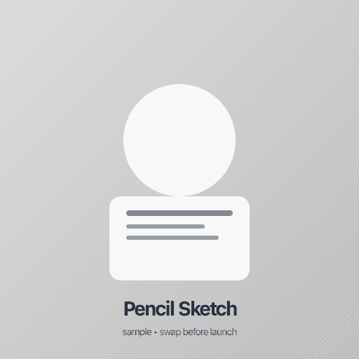 Sample illustration in the Pencil Sketch style